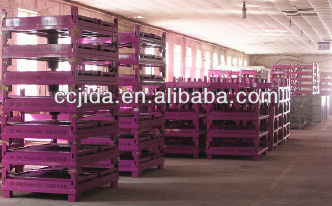 Foldable steel cage pallet