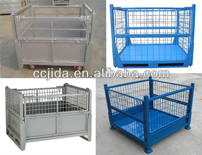 Large capacity container mesh cage pallet