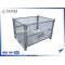 China wholesale steel foldable storage pallets cage for racking