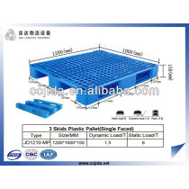 China cheap price new product 3 skids plastic pallet