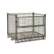 folding Steel mesh wire cage pallet Box