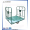 Collapsible wheeled metal storage cages with 4 wheels
