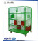 Collapsible wheeled steel mesh trolley