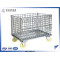 Heavy duty foldable warehouse steel storage cage for racking