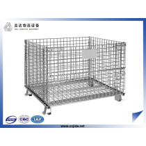 Collapsible metal wire basket