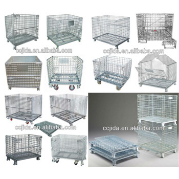 Foldable Stackable Metal Cage Storage Box