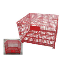 Stacking wire baskets