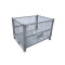 Logistics and warehousing collapsible steel grid box pallet
