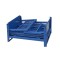 Heavy duty collapsible wire rolling metal storage bins