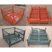 Steel storage wire mesh container