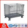 Galvanized steel wire mesh foldable storage cage