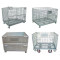 foldable transport steel wire mesh pallet container