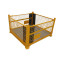 Warehouse storage double stacking steel pallet cage