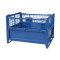 collapsible storage metal pallet stackable mesh box for warehouse