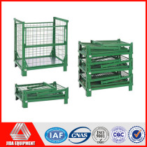 warehouse steel 1500kg loading mesh pallet cage