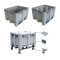 hot sale tall plastic folding box pallet with lids