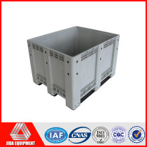 big size close side Plastic Pallet Box with lid and wheels
