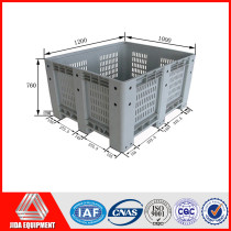 Grey Plastic Collapsible Box Pallet