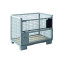 warehouse logistic foldable galvanized wire roll cage pallet