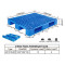 Heavy duty 3-skids plastic pallet with steel tubes