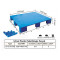 Single faced 9-feet plastic pallet with steel for reinforcement