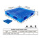 Steel reinforced plastic pallet made in China double face HDPE pallet