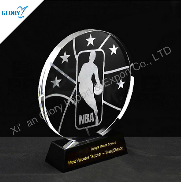 K9 Crystal Basketball Plaques-GLORY AWARD & TROPHY