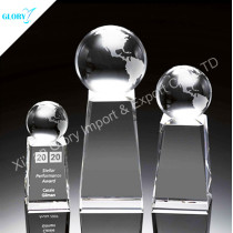 Personalized Globe Crystal Ball Awards