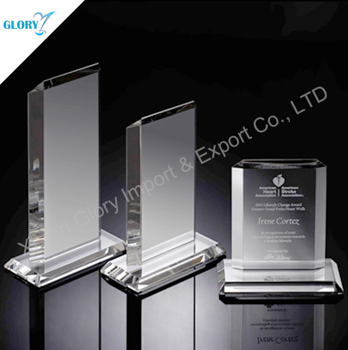 crystal plaque award