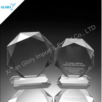 China Octagon k9 Crystal Trophy
