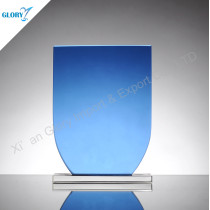 Blue Glass Plaques Personalized