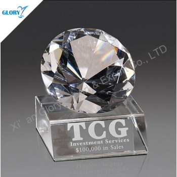 Shinning Diamond Crystal Trophy Award