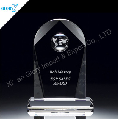 Crystal Corporate Plaques For Award Trophy