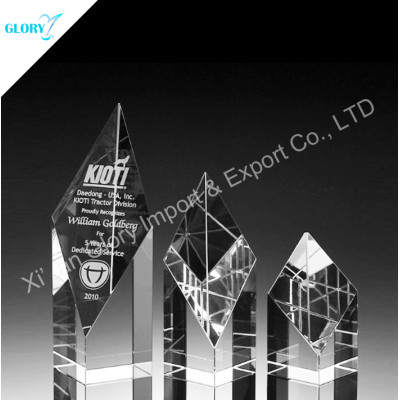 Custom Engraved Trophy Crystal Award