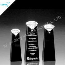 Custom Diamond Crystal Trophy