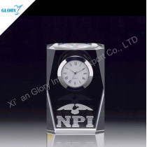 Hot Sale Small Crystal Clock For Souvenir