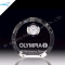 Laser Logo Round Crystal Clock