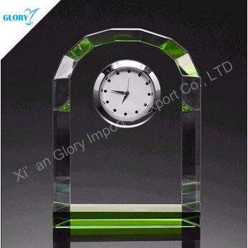 Custom Crystal Clocks With Colorful Base