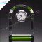 Wholesale Engraved Crystal Clock with Colorful Base