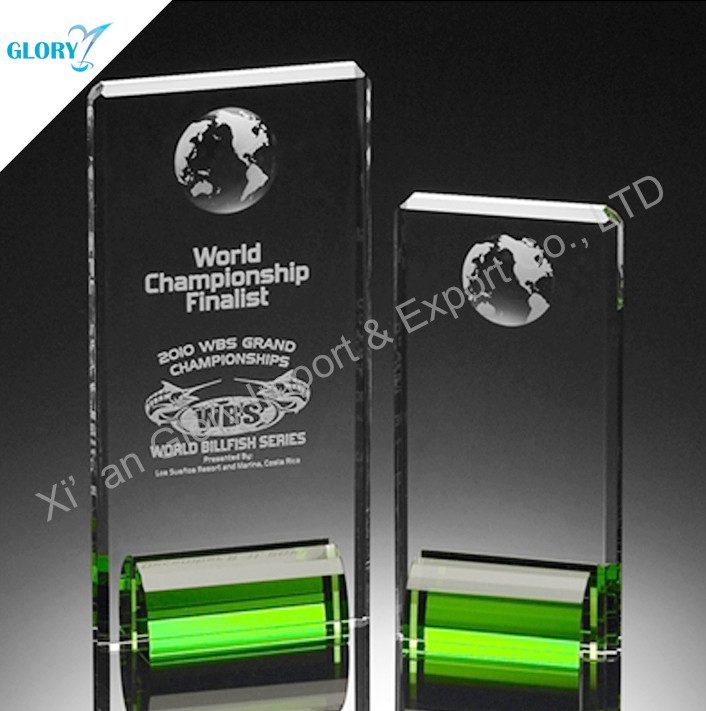 Custom Award Plaques Trophies With Green Base