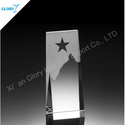 Custom Blank Crystal Award Star