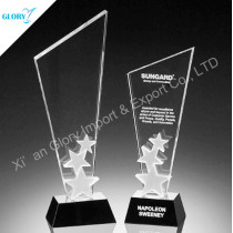Custom Blank Crystal Award Star