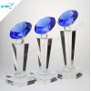 Custom Blue Crystal Award Diamond