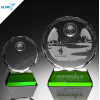 Custom Green Base Crystal Award Trophies For Golf