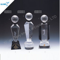 Custom Crystal Golf Trophy