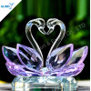 Lovely Purple Crystal Swan For Wedding Gifts