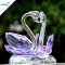 Lovely Purple Crystal Swan For Wedding Gifts