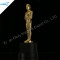 Custom Metal Oscar Trophy With Wooden Base