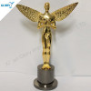 Quality Golden Oscar Award Trophy With Wing