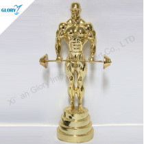 Golden Award Statue Bodybuilding Trophy